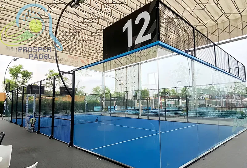 Pista de p&aacute;del panor&aacute;mica, Chengdu, China