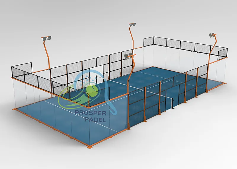 Pista de Padel panor&aacute;mica completa JZX-10