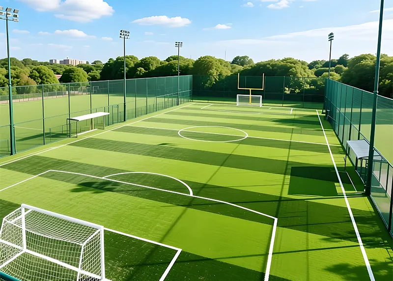 Jaula de f&uacute;tbol de bastidor ensamblado