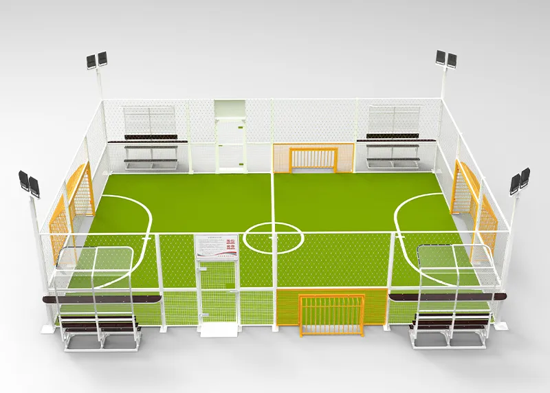 Campos de f&uacute;tbol en jaula