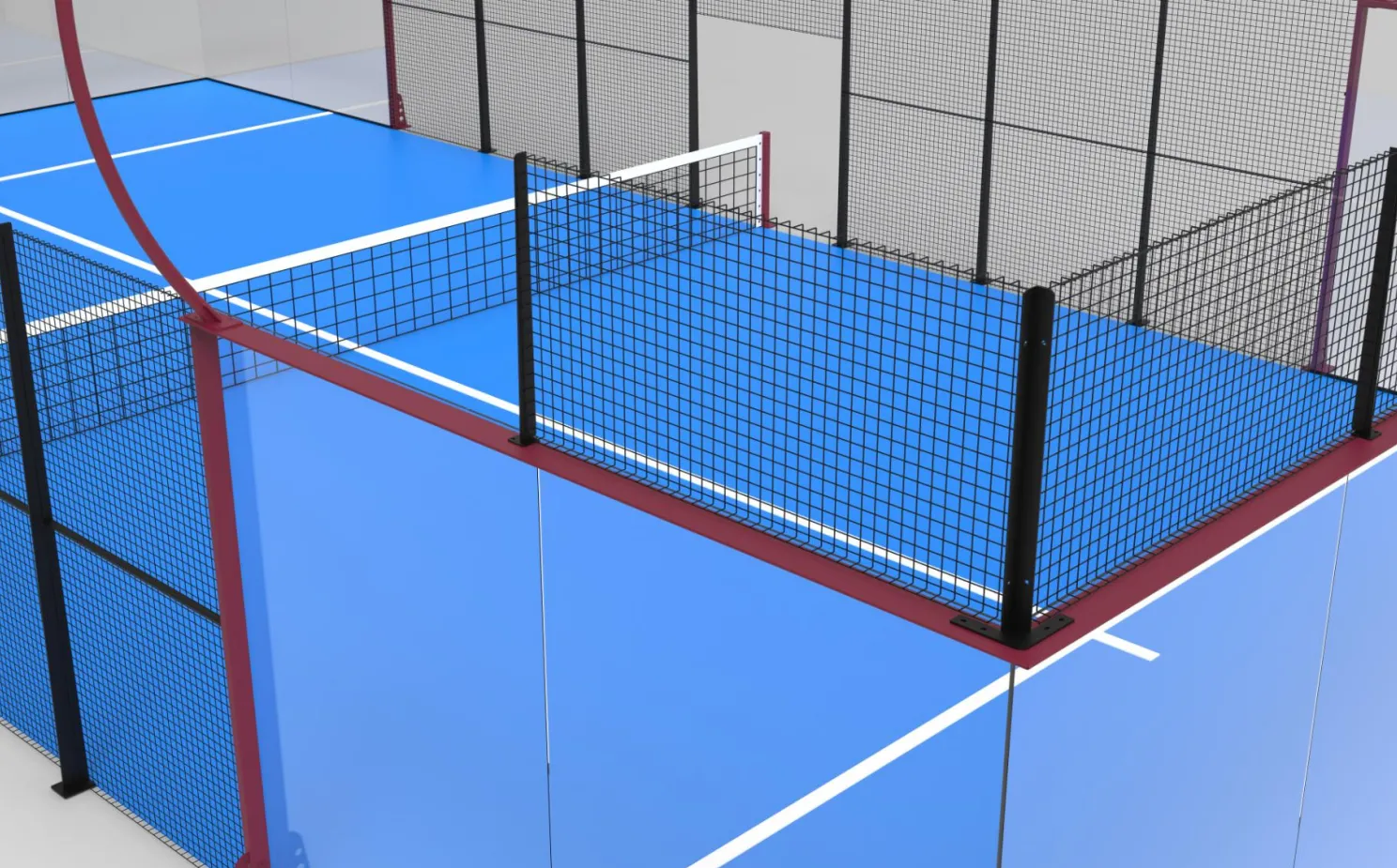 Pista de Padel superpanor&aacute;mica de lujo JZX-012