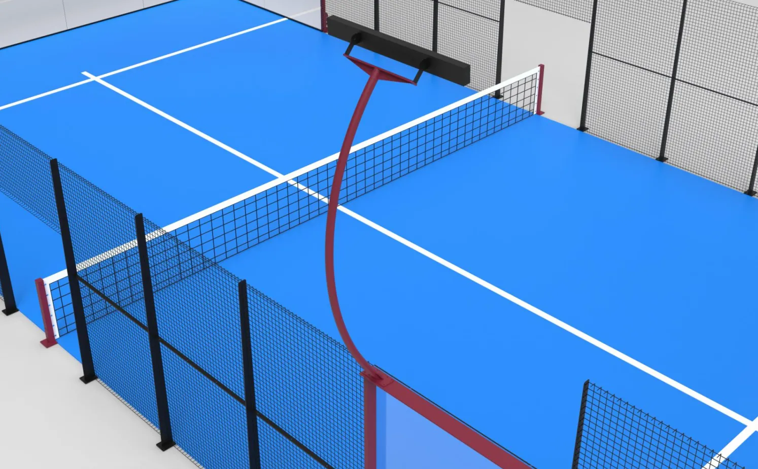 Pista de Padel superpanor&aacute;mica de lujo JZX-012