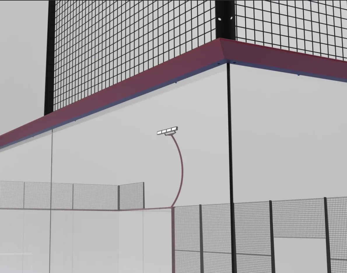 Pista de Padel superpanor&aacute;mica de lujo JZX-012