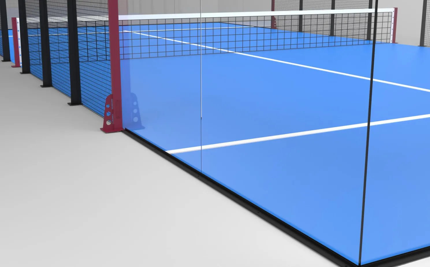 Pista de Padel superpanor&aacute;mica de lujo JZX-012